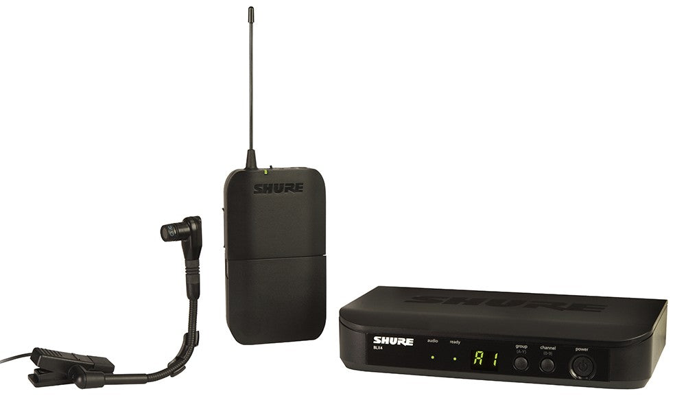 shure blx14 wireless instrument microphone system