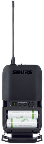shure bxl14r/w85 rackmount lavalier wireless system