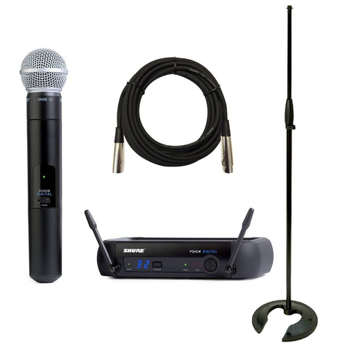 Shure PGXD24/SM58 Digital Wireless Microphone System AUDIO ESSENTIALS BUNDLE