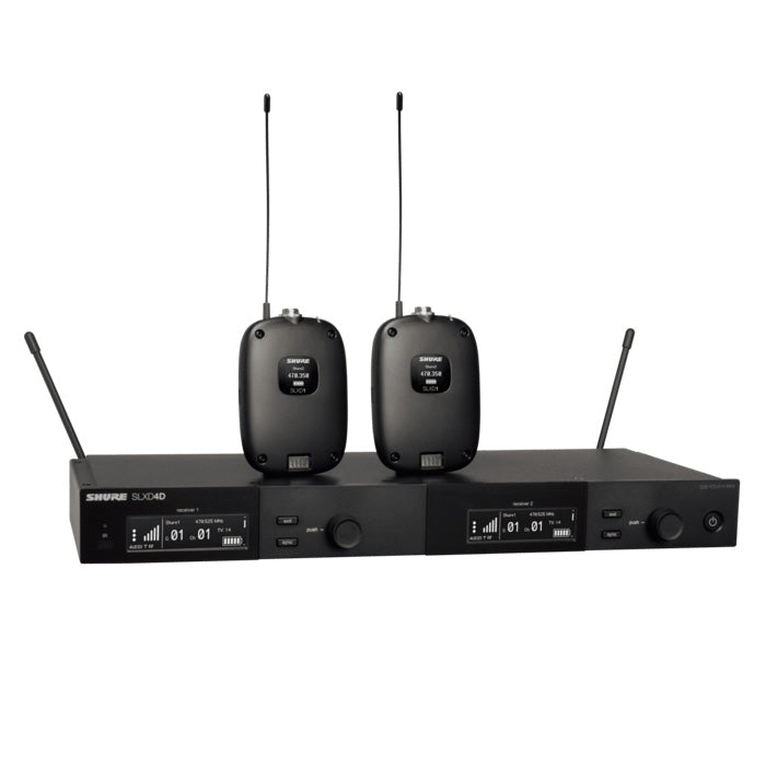 SHURE SLX ワイヤレスマイクシステム Shure SLX-D Dual Wireless System with SLXD1 Bodypack Transmitters