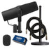 Collage of items in Shure SM7B Dynamic Vocal Microphone CLOUDLIFTER BUNDLE