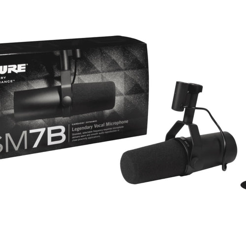 Shure SM7B Dynamic Vocal Microphone retail packaging