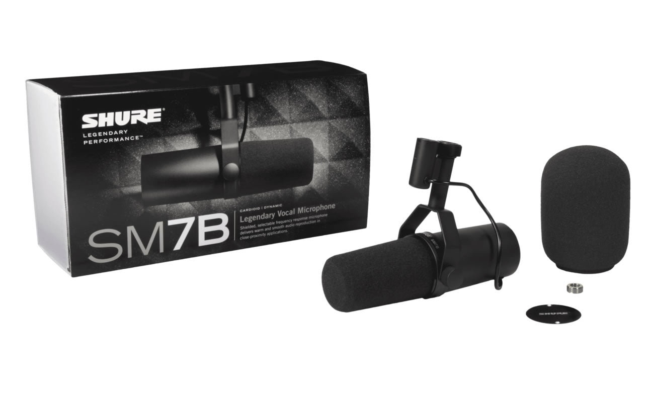 Shure SM7B Dynamic Vocal Microphone PREAMP PAK – Kraft Music