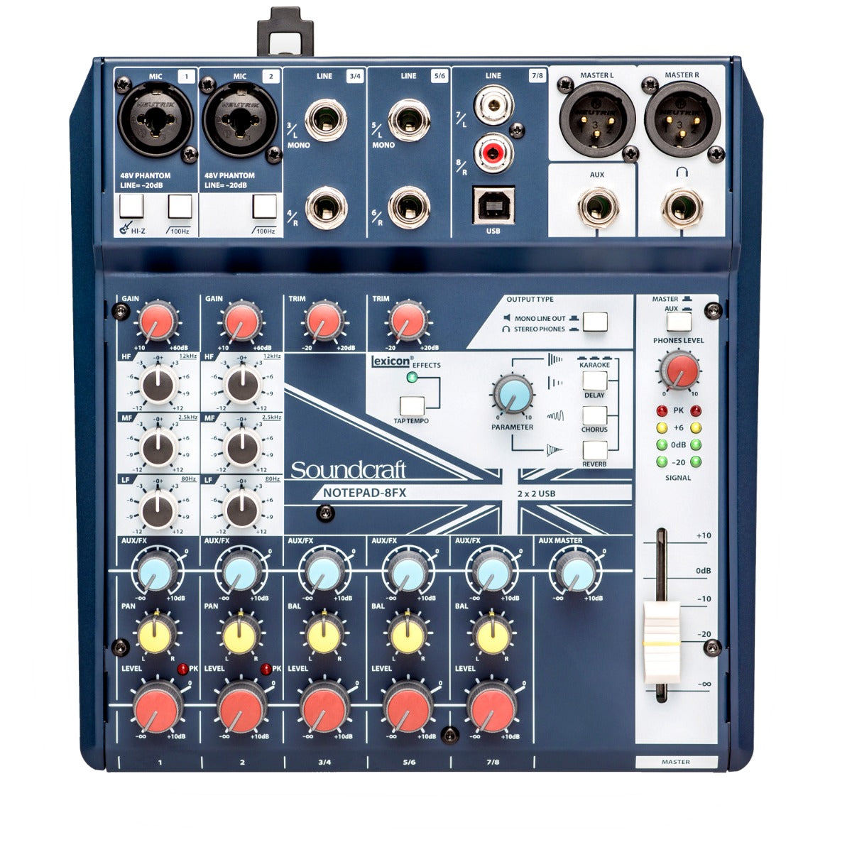 Soundcraft Notepad-8FX Small-Format Analog Mixer with USB – Kraft Music