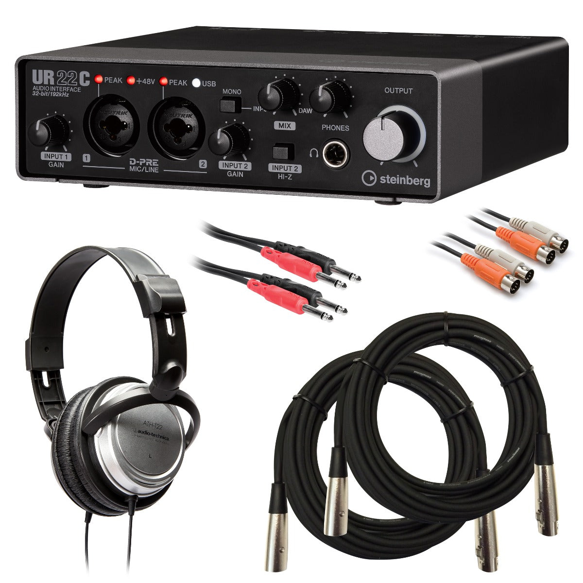 Steinberg UR22C USB Audio Interface BONUS PAK – Kraft Music