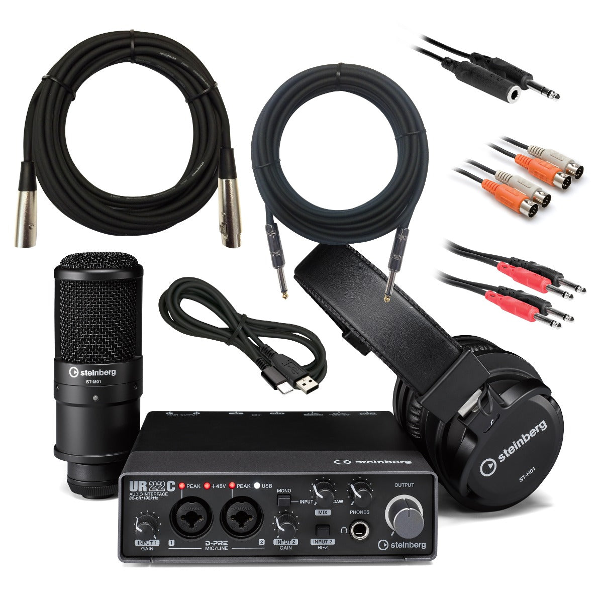 Steinberg UR22C Recording Pack CABLE KIT – Kraft Music