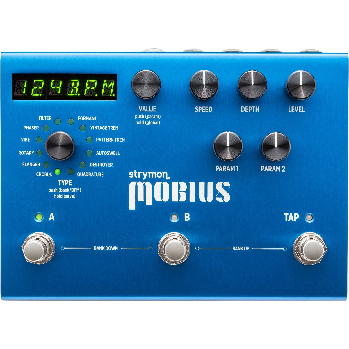 Strymon Mobius Multidimensional Modulation Pedal View 1