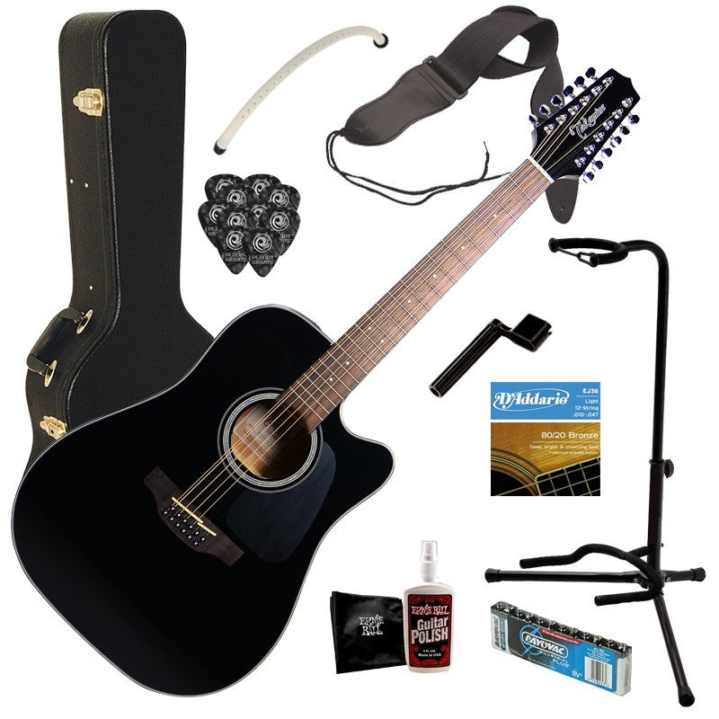 D'Addario Accessories Acoustic Guitar Humidifier with Digital Humidity &  Temperature sensor, Black