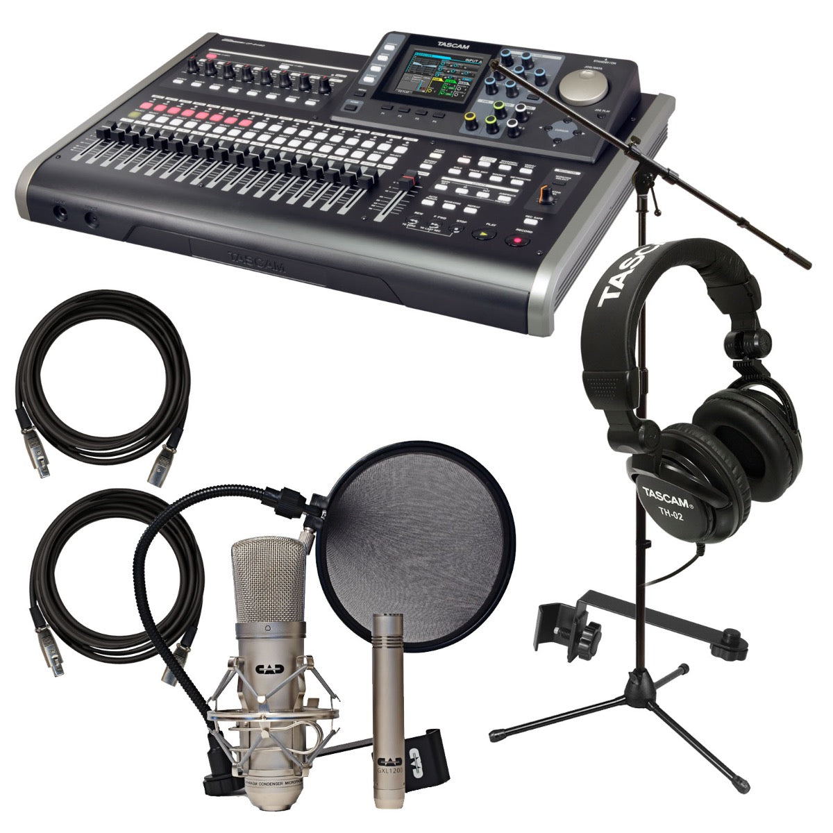 TASCAM DP-24SD Digital Portastudio STUDIO PAK – Kraft Music