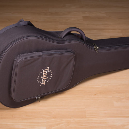 Included guitar case for the Taylor AD27e Flame Top Acoustic-Electric Guitar - Woodsmoke view 4