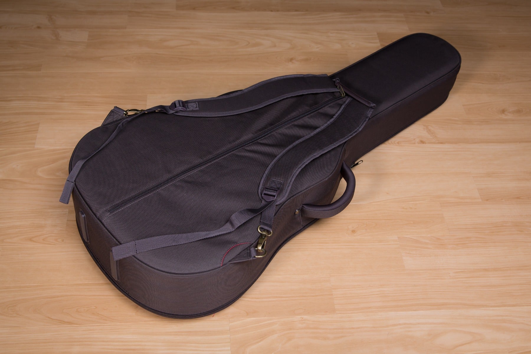 Included guitar case for the Taylor AD27e Flame Top Acoustic-Electric Guitar - Woodsmoke view 2