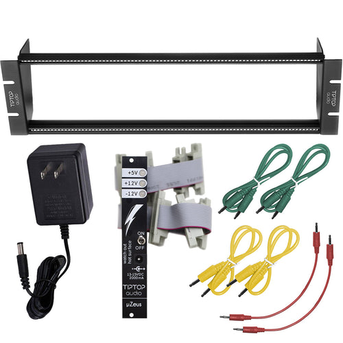 Bundle collage image of Tiptop Audio Happy Ending Kit - Black CABLE KIT bundle