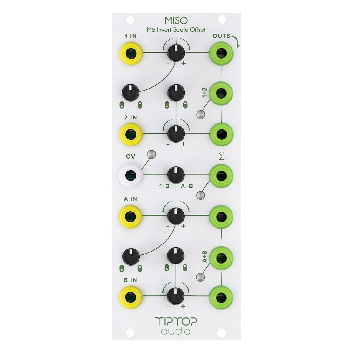 Tiptop Audio MISO Mix, Invert, Scale, Offset Utility Module