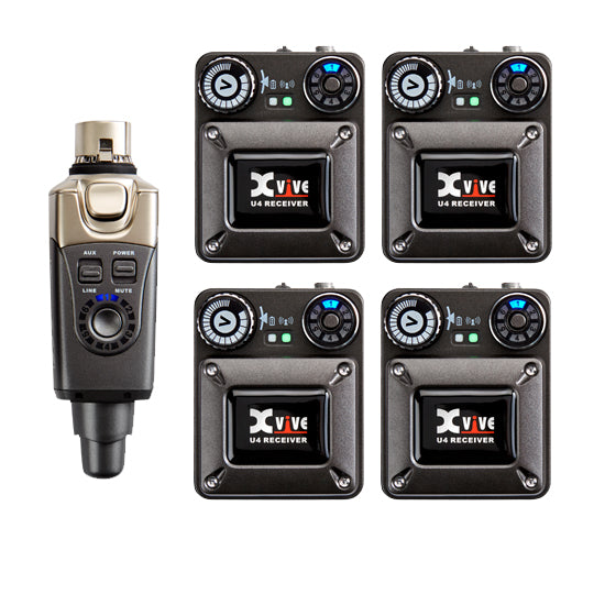 XVive-U4R4 One U4 Transmitter with Four U4 Receivers