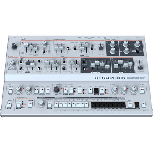 UDO Audio Super 6 Desktop 12-Voice Polyphonic Synthesizer View 3