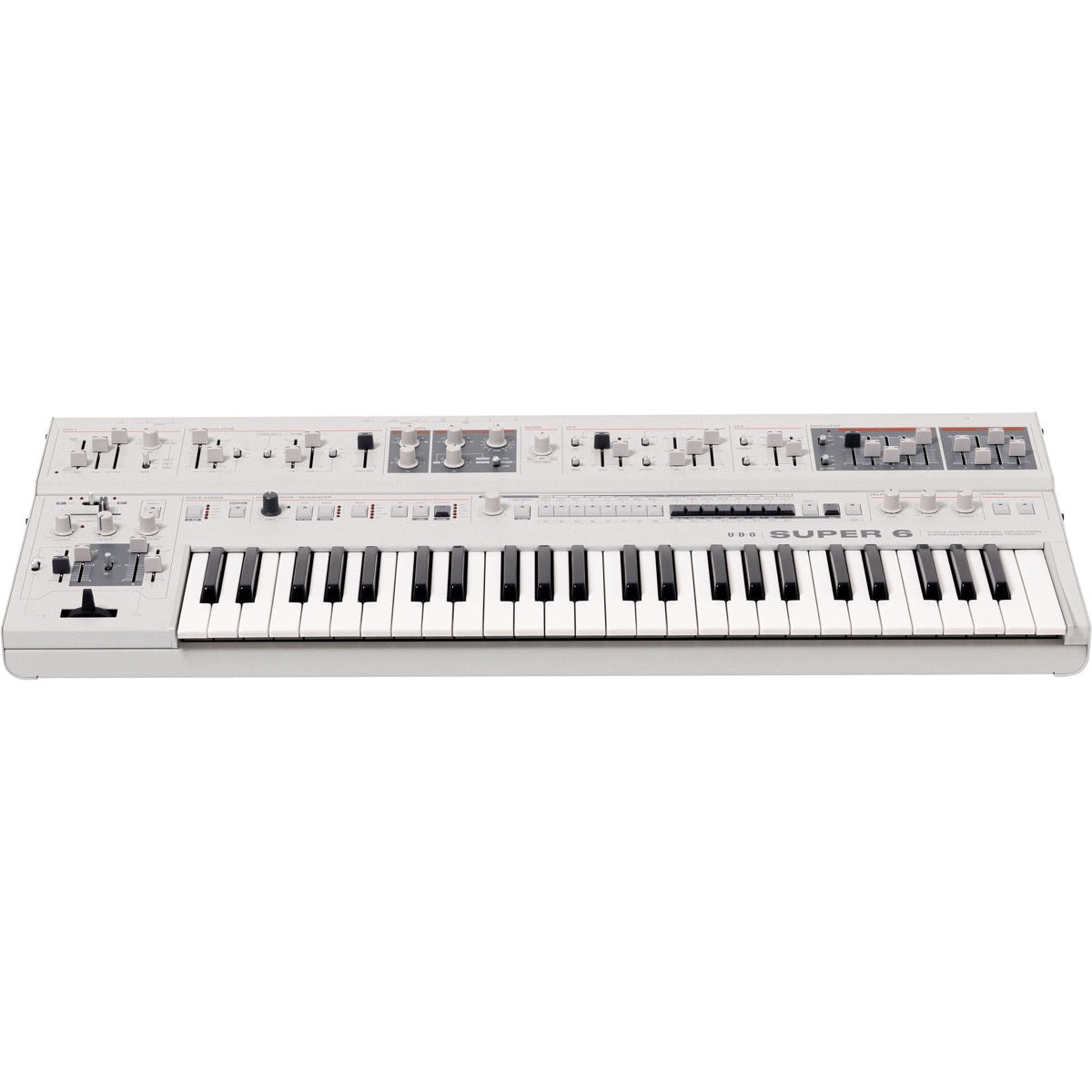 UDO Audio Super 6 12-Voice Polyphonic Keyboard Synthesizer - White