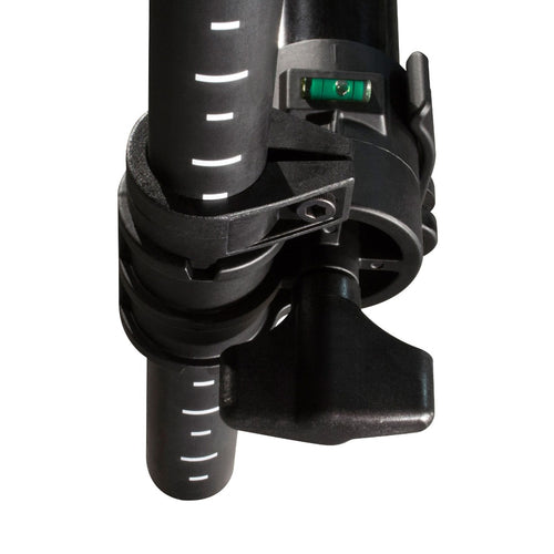 The notched tubing of the Ultimate Support VSIQ-200B Second Tier
