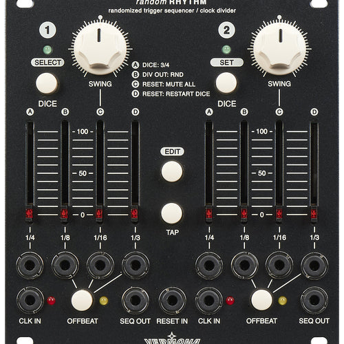 Vermona randomRHYTHM Trigger Sequencer Eurorack Module
