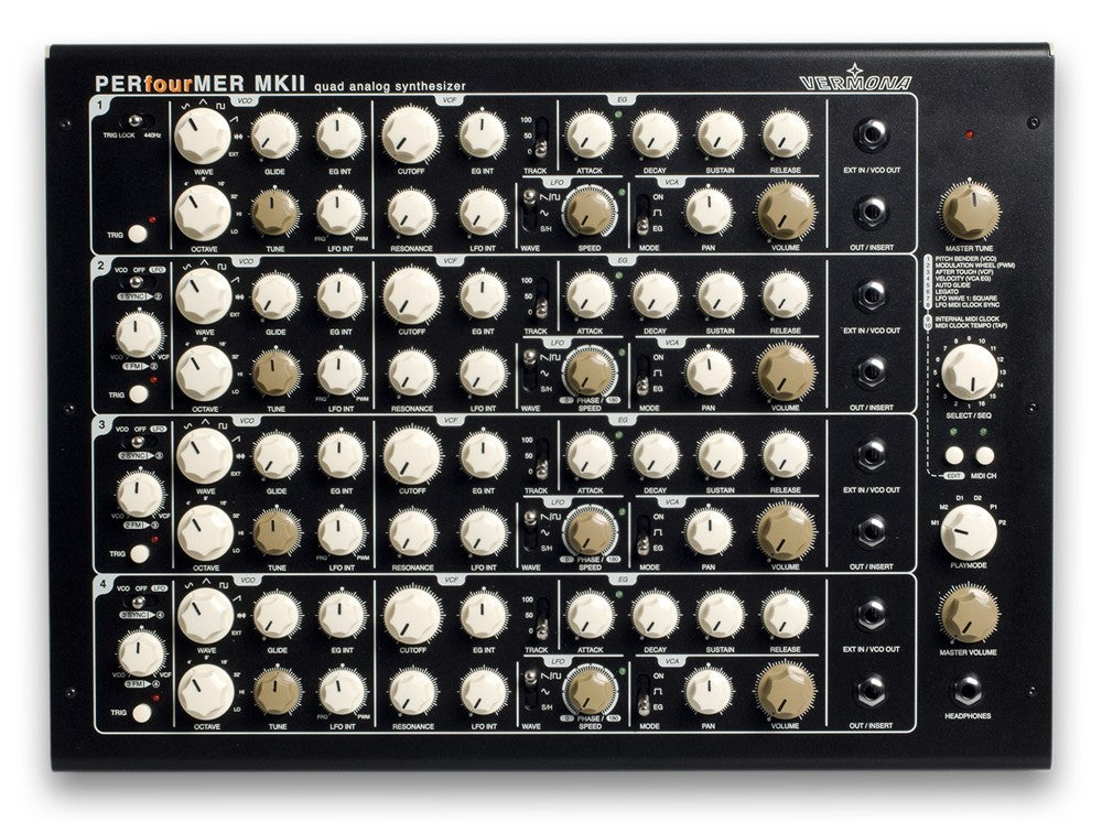 Vermona PERfourMER MKII Quad Analog Synthesizer CABLE KIT – Kraft