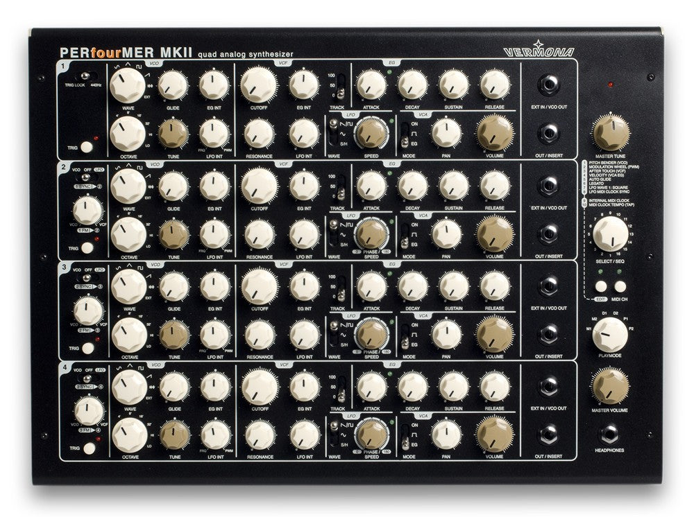 vermona perfourmer mkii cv/gate quad analog synthesizer