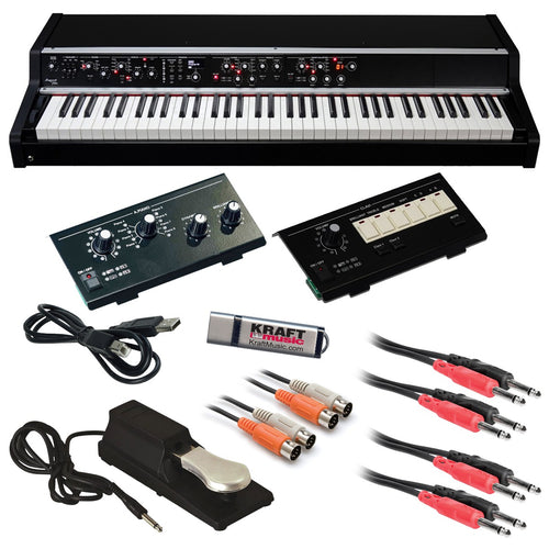 Collage image of the Viscount Legend '70s Compact Extended Stage Piano CABLE KIT