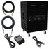 Collage of everything included with the Viscount Legend VORTEX 315 Rotary Keyboard Amplifier - Black CABLE KIT