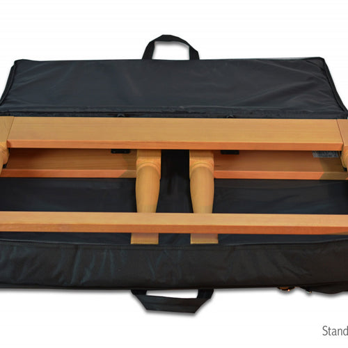Open flat view of Viscount Legend Wooden Stand Bag with stand (stand sold separately)