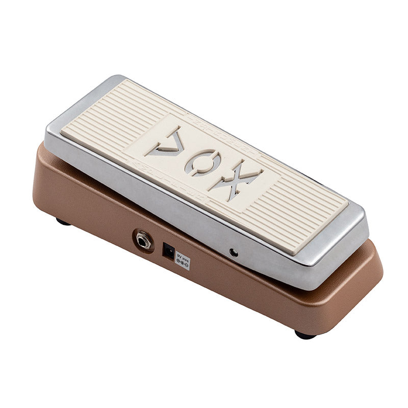 3/4 view of Vox V847-C Wah Pedal showing top, left side and back