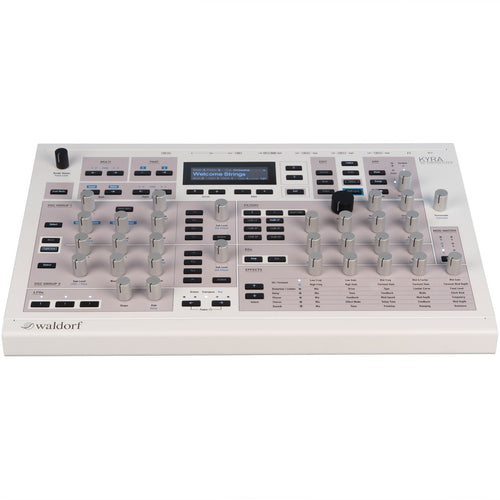 Top/front view of Waldorf Kyra Desktop Virtual Analog Synthesizer