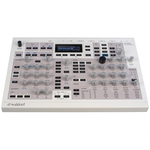 Top/front view of Waldorf Kyra Desktop Virtual Analog Synthesizer