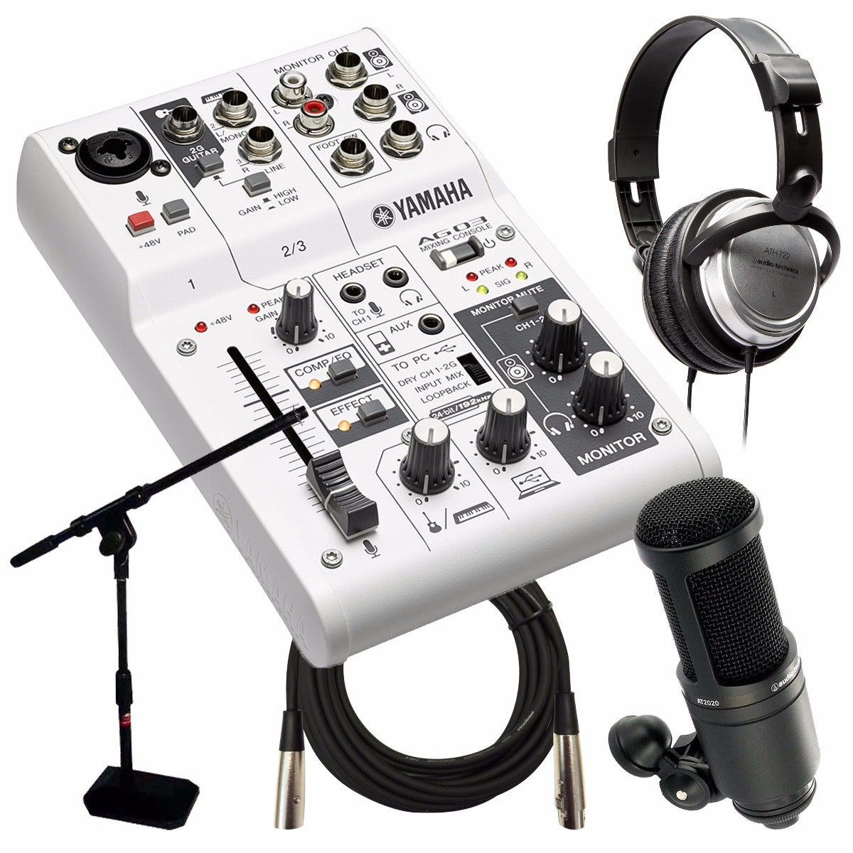 Yamaha AG03 Three Channel Mixer and USB Audio Interface