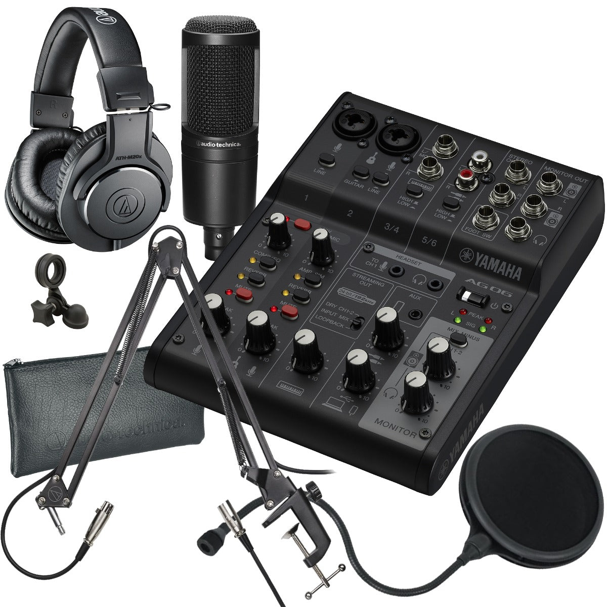 Yamaha AG06 Mk2 Live Streaming Mixer and USB Audio Interface 