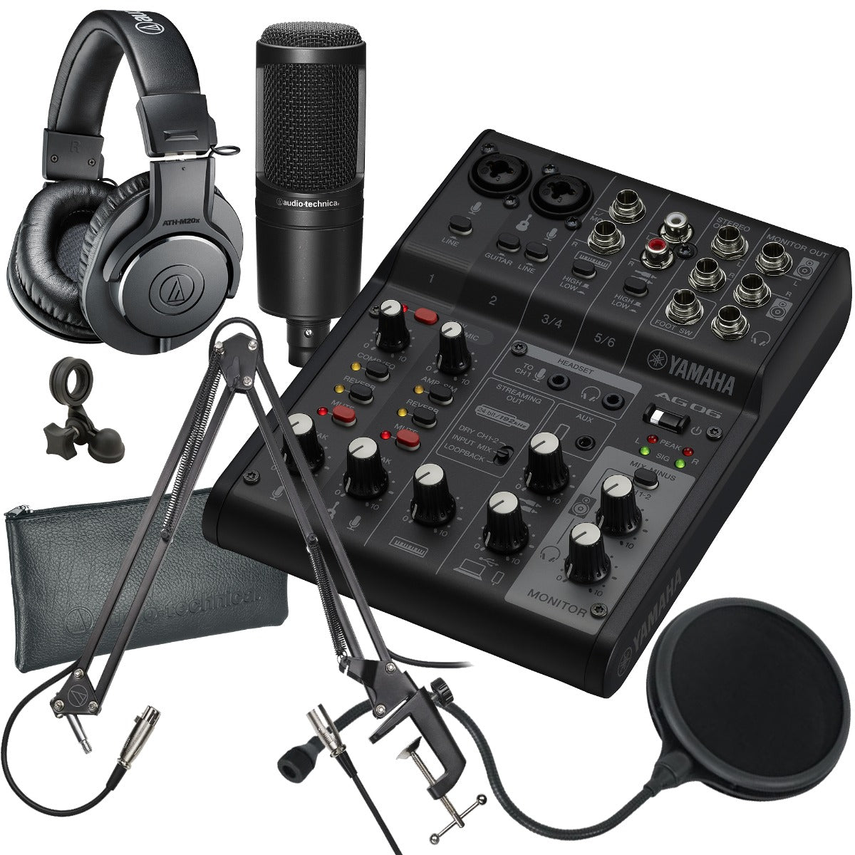 Yamaha AG06 Mk2 Live Streaming Mixer and USB Audio Interface - Black P –  Kraft Music