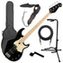 Collage image of the Yamaha BB434M Electric Bass Guitar MN - Black BASS ESSENTIALS BUNDLE