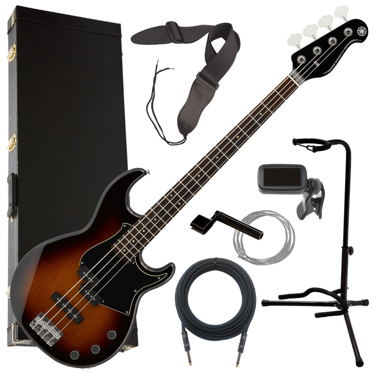 Yamaha BB Electric Bass Guitar   Brown Sunburst COMPLETE BASS