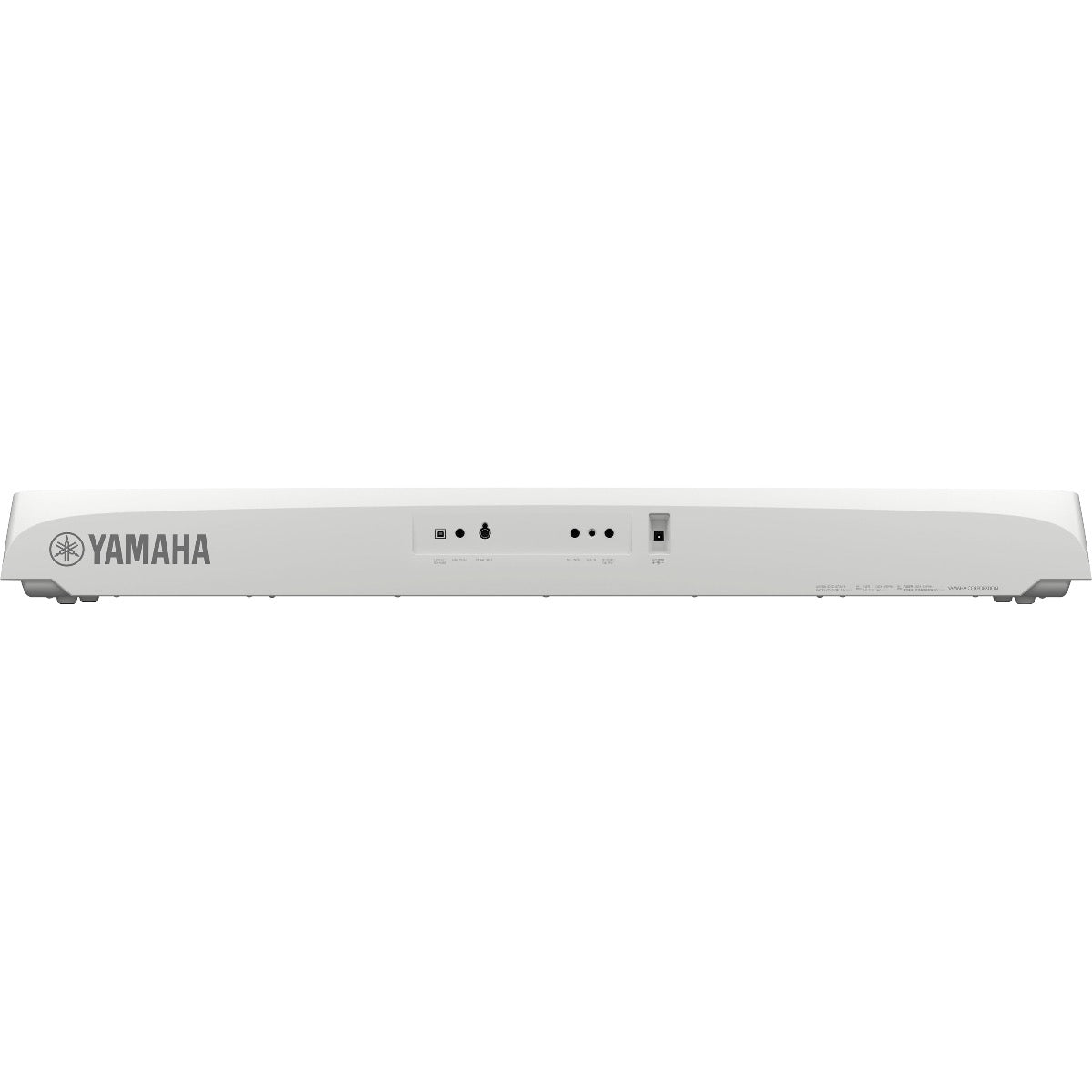 Rear view of Yamaha DGX-670 Portable Grand Digital Piano - White