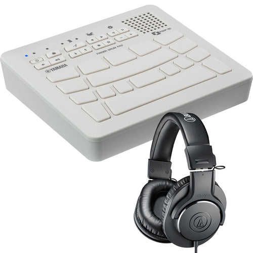 Collage showing components in Yamaha FGDP-30 Finger Drum Pad STUDIO KIT