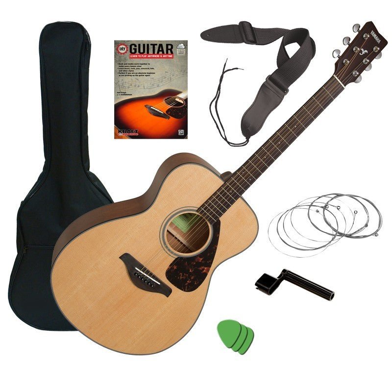 Yamaha FS800 Acoustic Guitar - Natural GUITAR ESSENTIALS BUNDLE – Kraft  Music