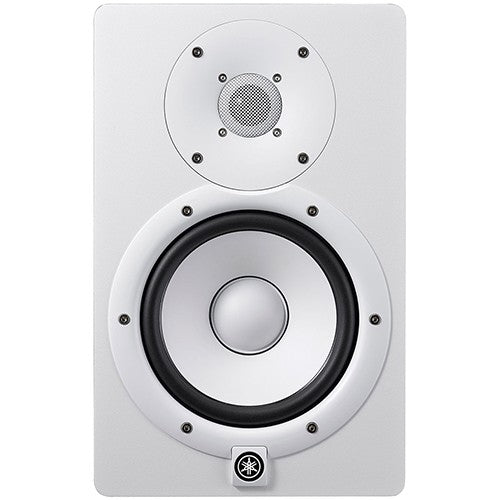 yamaha hs7 6.5" powered studio monitor speaker - white