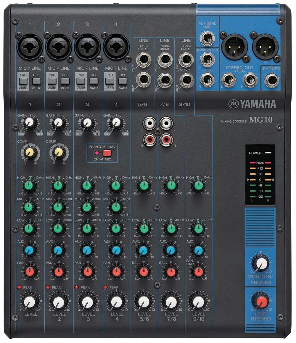 Yamaha MG10 10-Channel Compact Stereo Mixer view 1