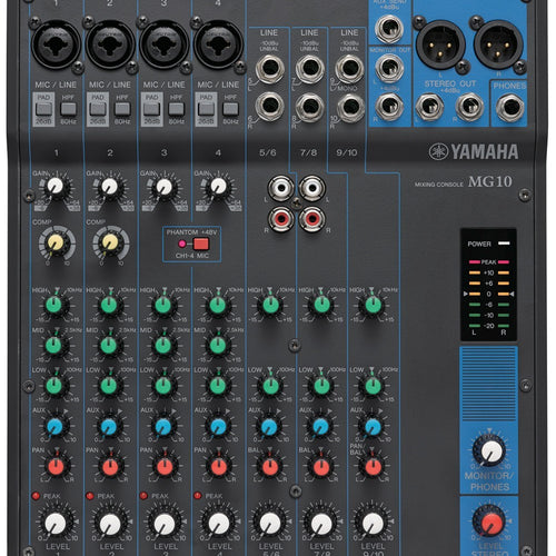 Yamaha MG10 10-Channel Compact Stereo Mixer view 1