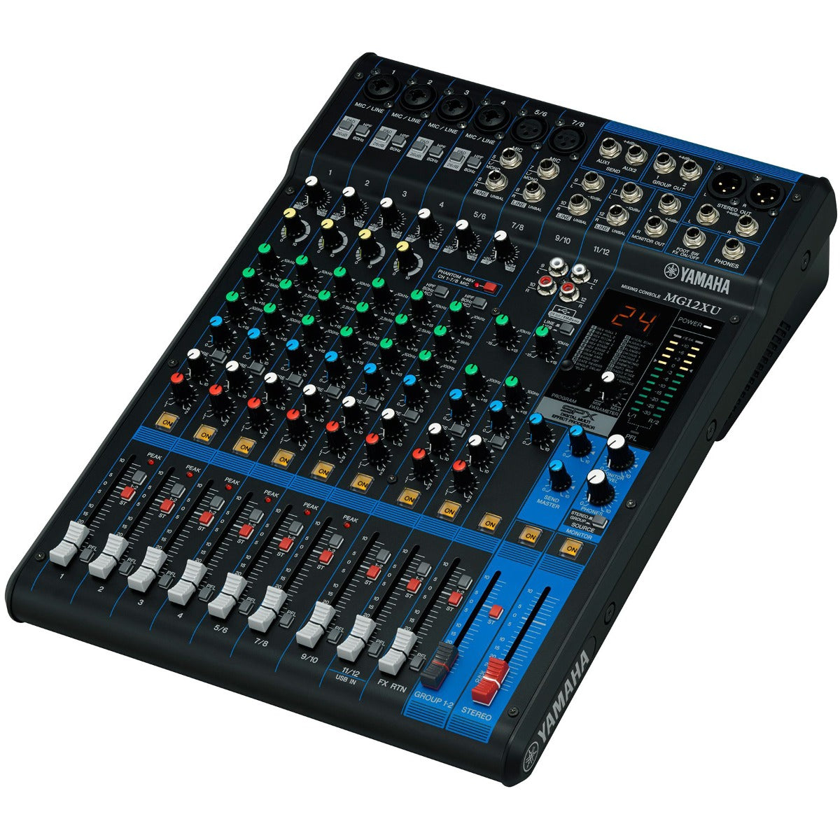 Yamaha MG12XU 12-Channel Compact Stereo Mixer and USB Audio Interface - View 2