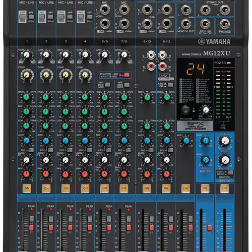 Yamaha MG12XU 12-Channel Compact Stereo Mixer and USB Audio Interface view 1