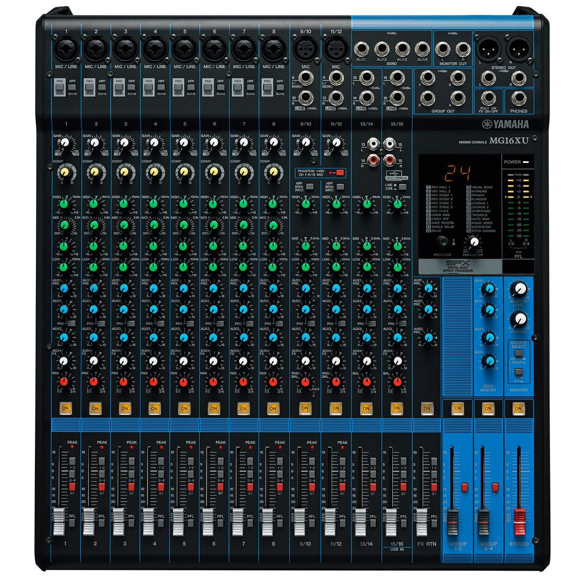Yamaha MG16XU 16-Channel Stereo Mixer with USB Audio Interface