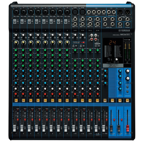 Yamaha MG16XU 16-Channel Stereo Mixer with USB Audio Interface view 1