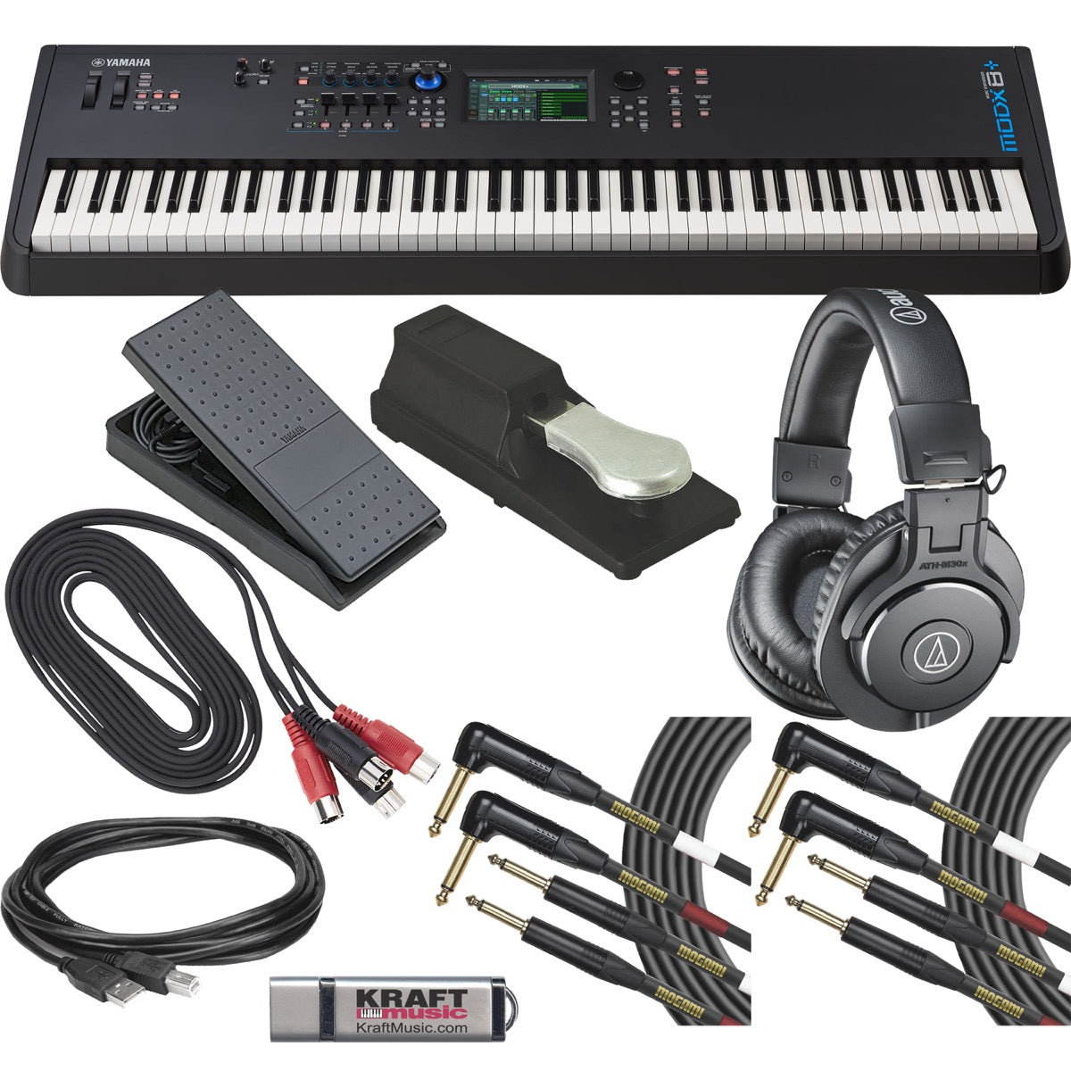 Yamaha MODX8+ 88-Key Synthesizer Keyboard CABLE KIT – Kraft Music