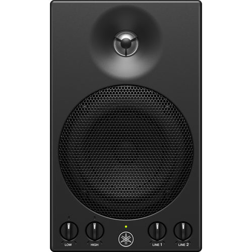 Front view of Yamaha MSP3A 4" Powered Speaker