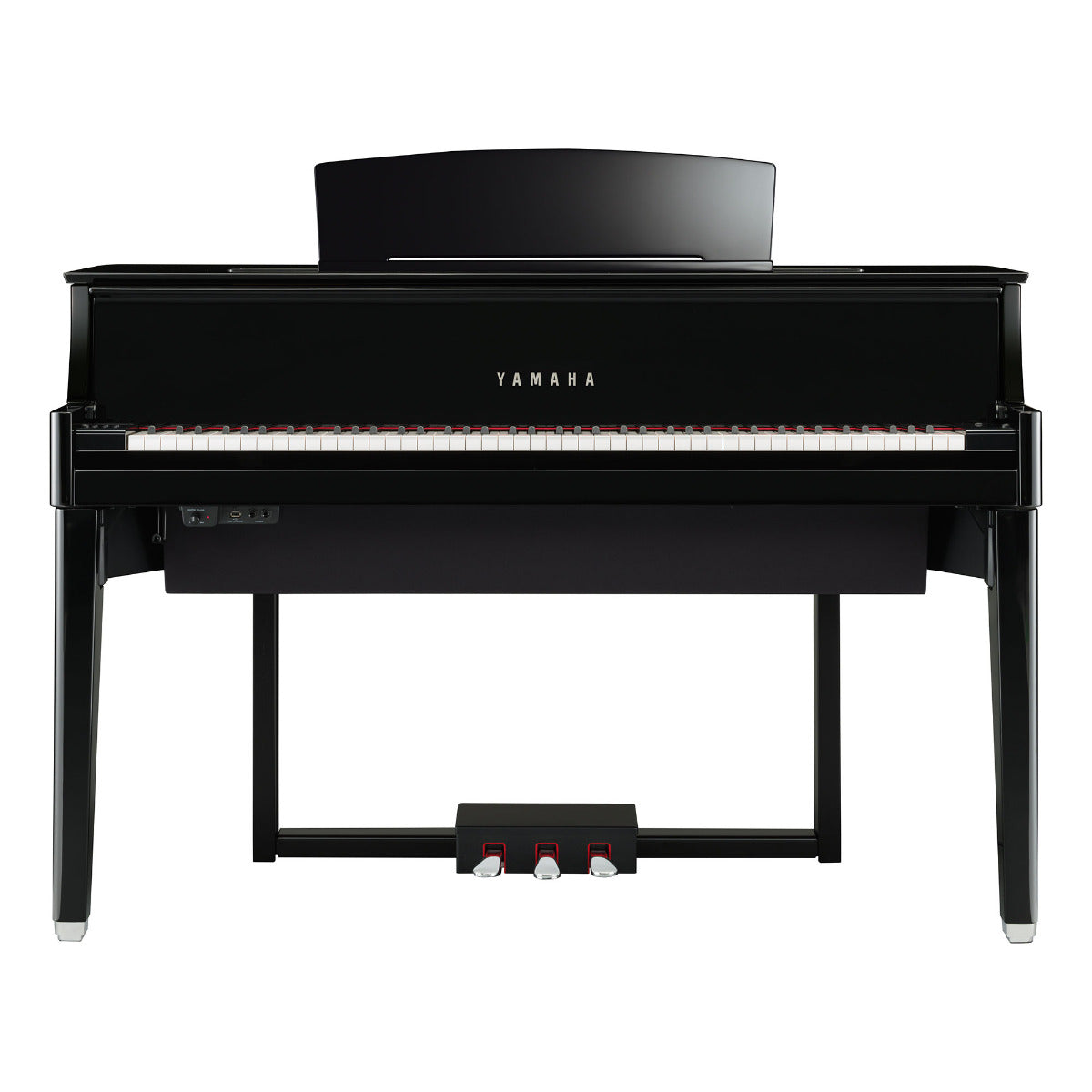 Yamaha AvantGrand N1X Hybrid Piano - Polished Ebony - Front