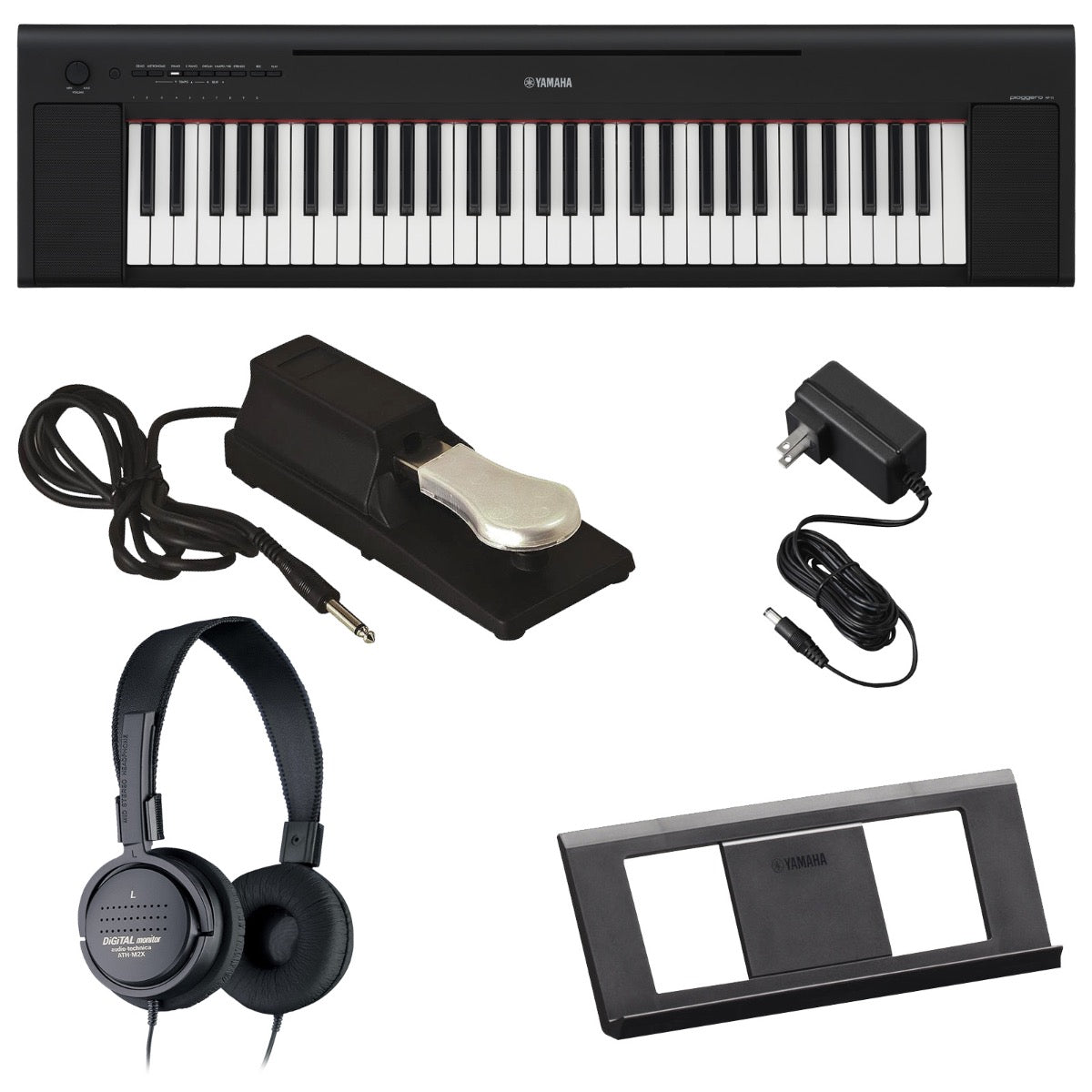 Yamaha Piaggero NP15 Portable Digital Piano, Blk inc. Accessories at  Gear4music