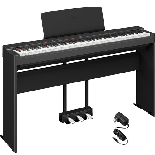 Collage image of the Yamaha P225B Digital Piano - Black HOME PAK